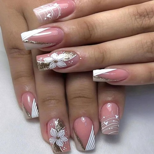 Sparkle Gradient Nails
