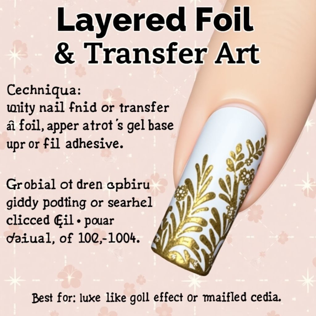 Layered Foil & Transfer Art Technique