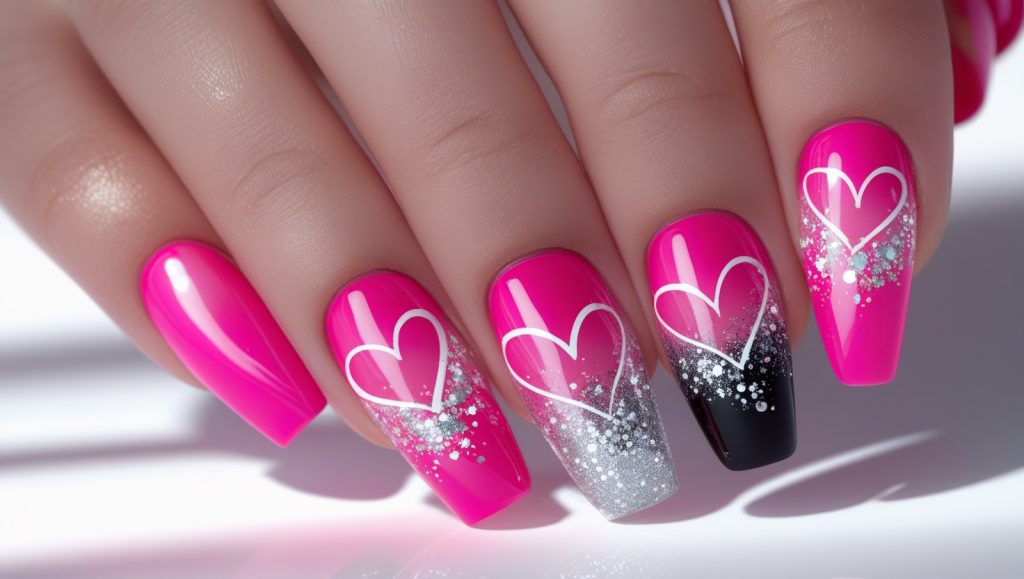 ombré nails gradating