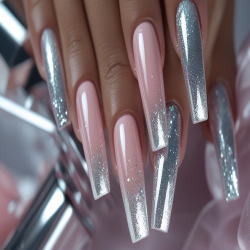 Sparkle Gradient Nails