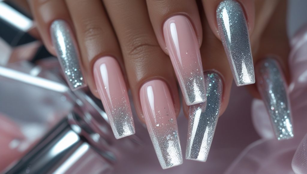 Sparkle Gradient Nails