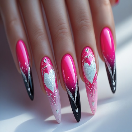 ombré nails gradating